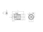 MOTOR CHT 63B6 B14 0.12KW IE1 A670632M - imagine 2