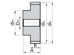 Roata dintata modul M2 Z50 - imagine 2